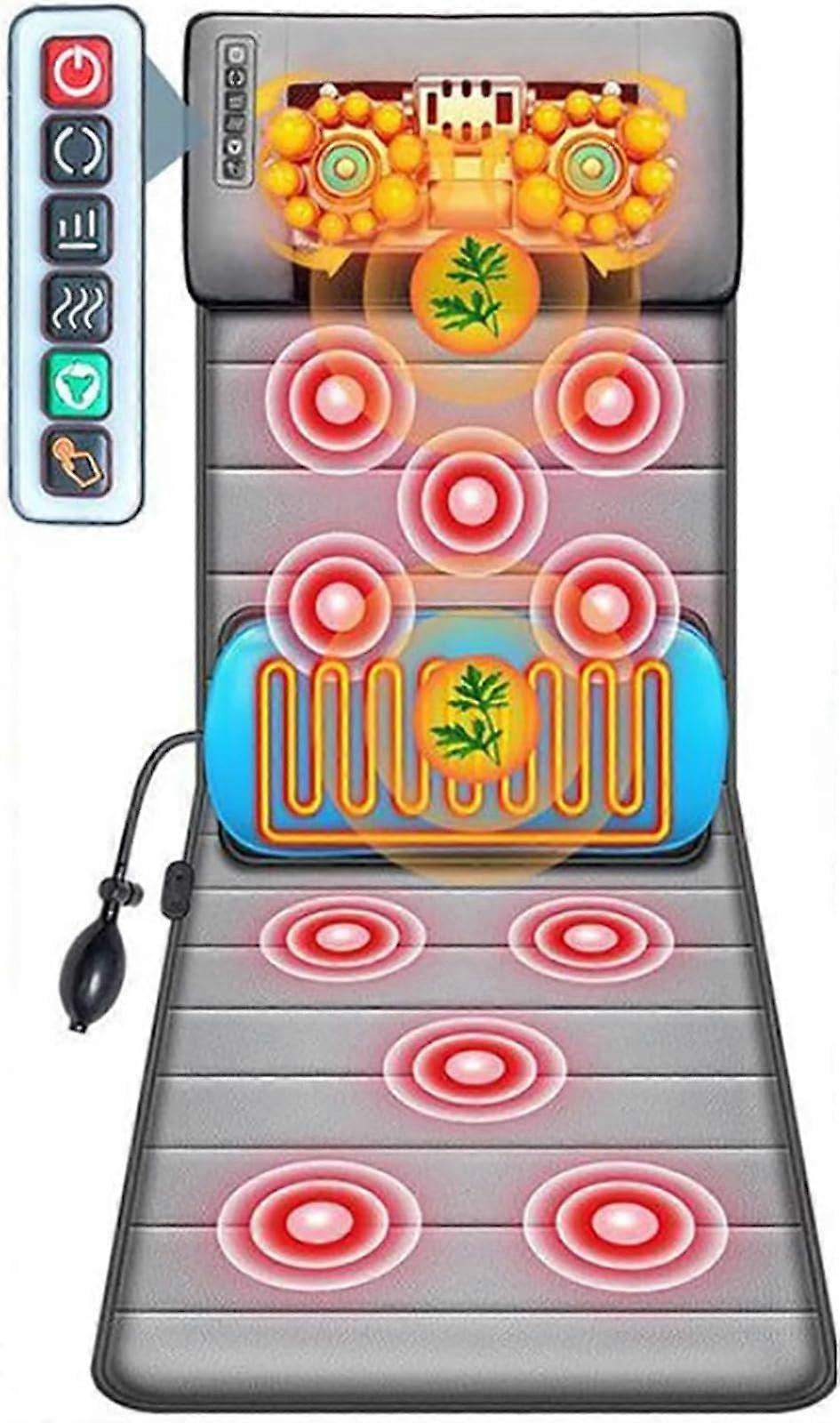 Home Massage Blanket Heating Pad with 9 Intensity Levels, Wave Vibration, for Sitting, Lying, and Leaning Relief