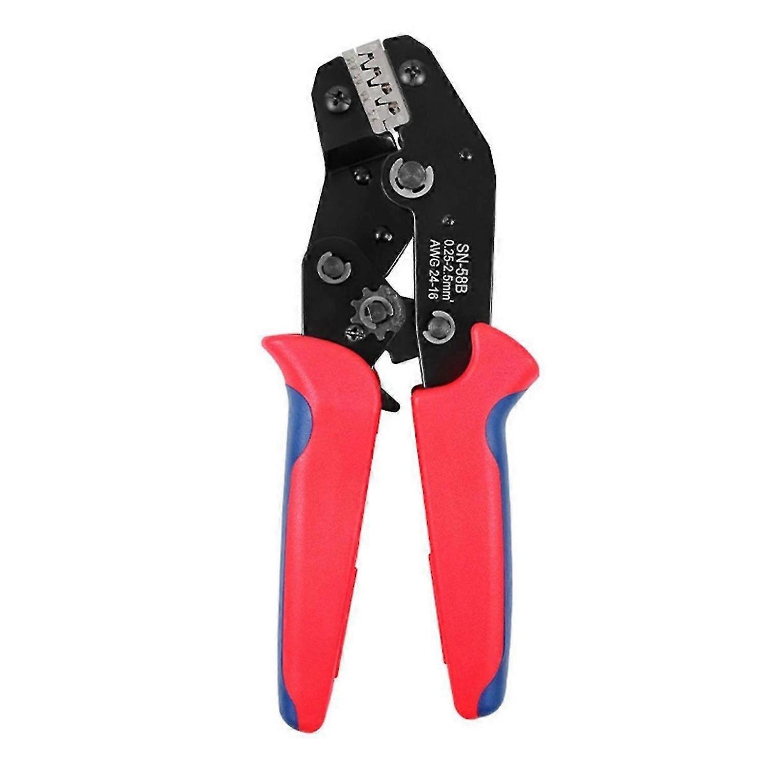 SN-58B TE JST Molex Terminal Wire Crimping Pliers 0.25-1.5MM2 Non-Insulated Open Barrel Crimper Tool