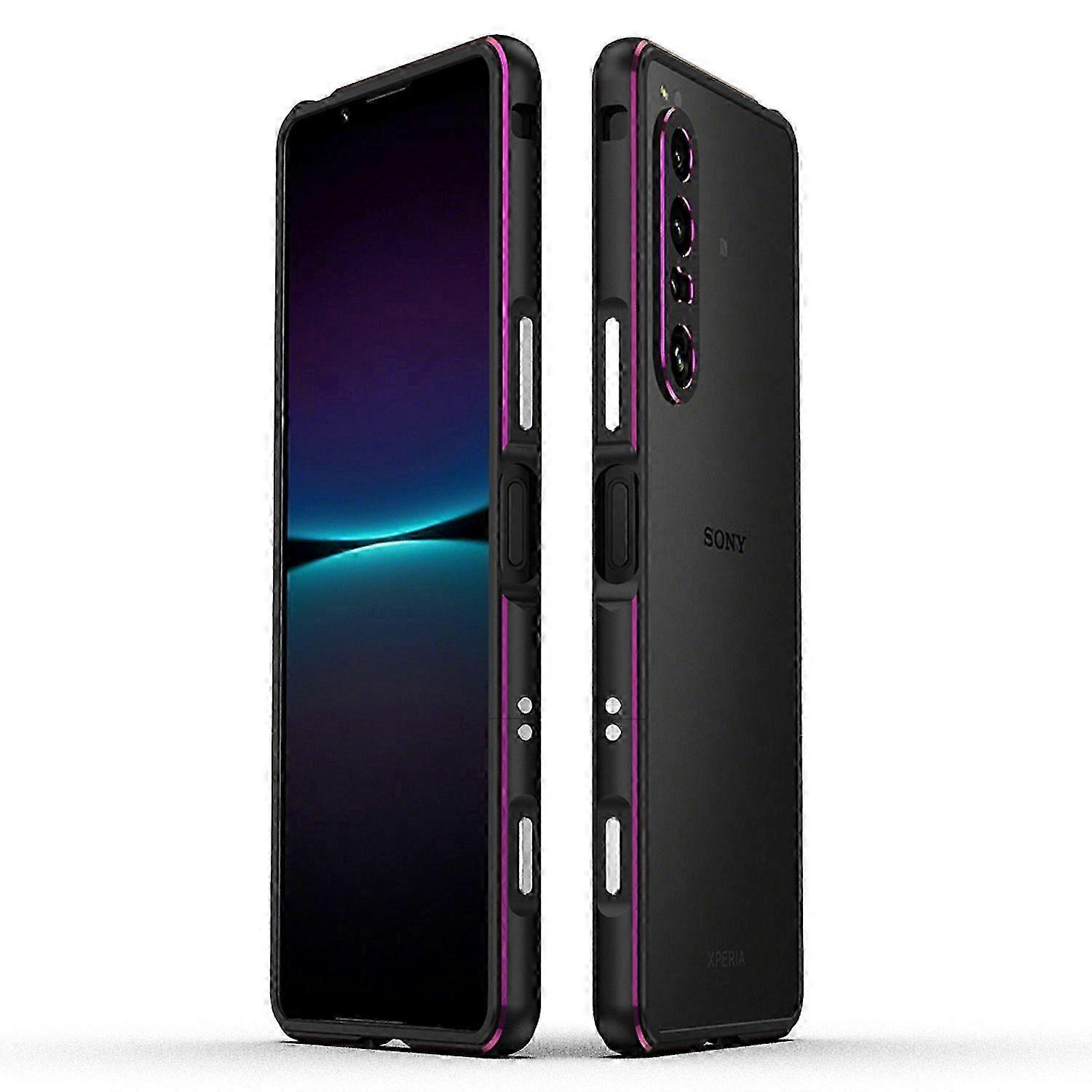 Metal frame phone case for Sony Xperia 1 VII with lens protection and anti-drop function