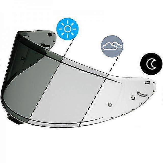 Wide-view visor for SHOEI CWR-F2R helmet with anti-scratch