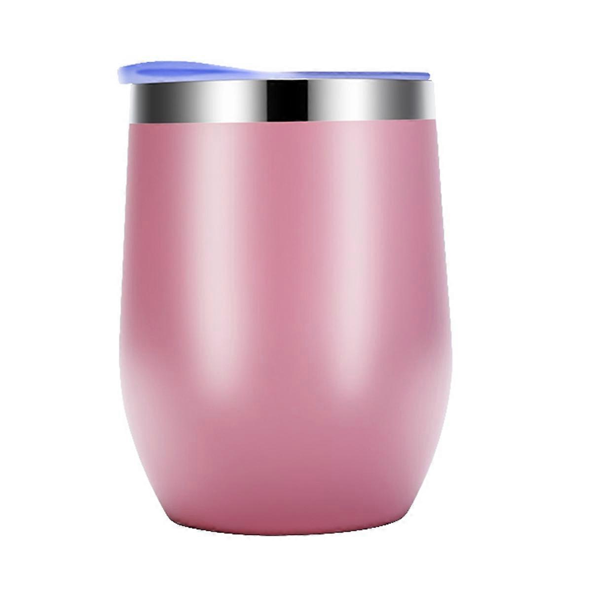 Eggshell Cup Double-layer Stainless Steel Insulated Cup Pink