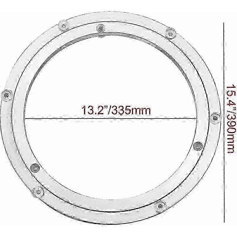 16-Inch Aluminum Alloy Rotating Tray with Smooth Swivel for Heavy Duty Use on Dining Tables