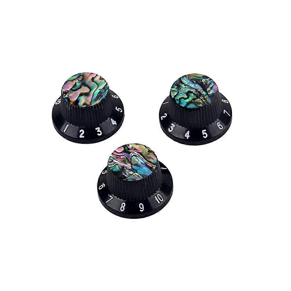 Xuan Round Shell Guitar Knobs for Control Volume Tone 3Pcs Set