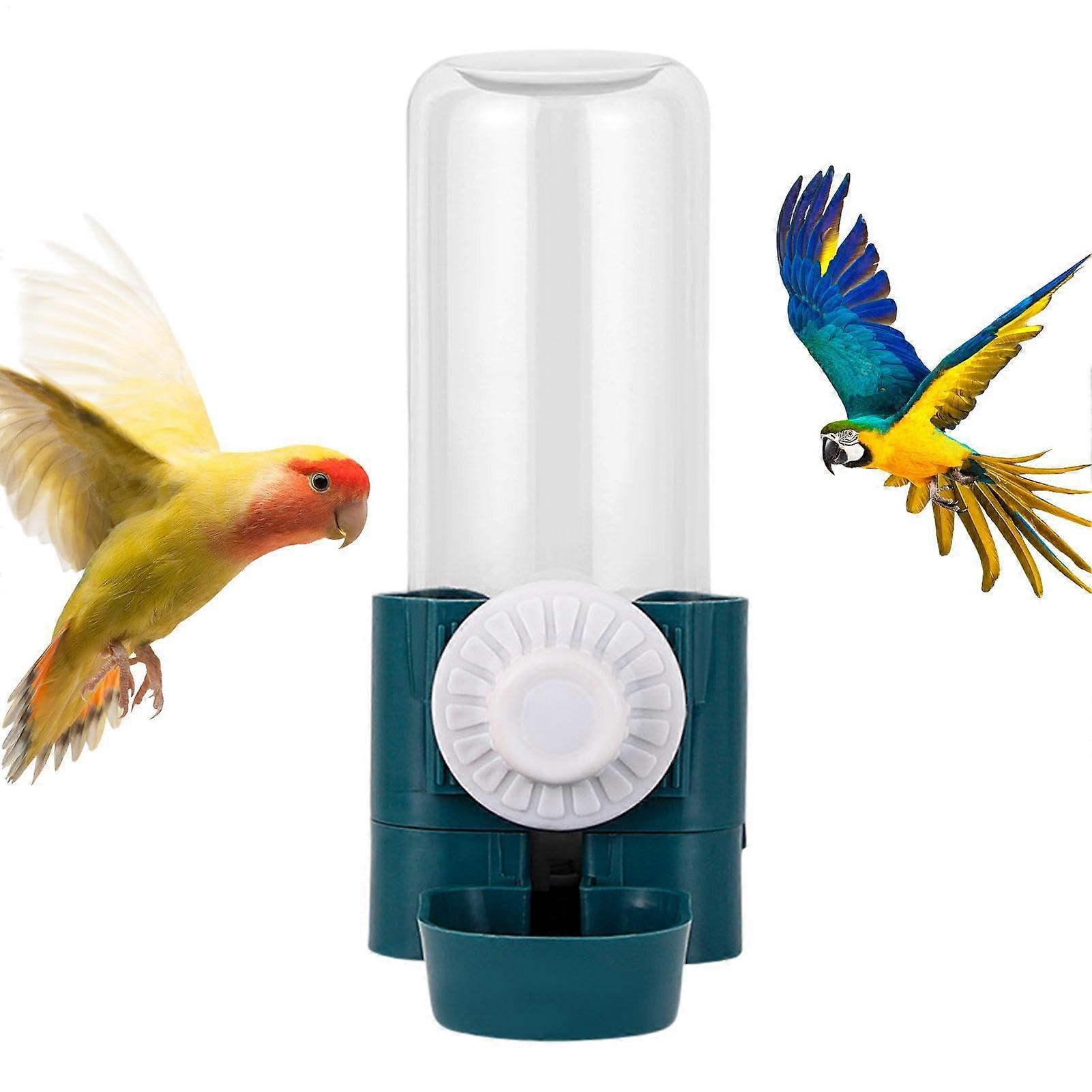 Bird Water Feeder for Cage 500ml Water Bottle Blue Large Capacity For Parrots Squirrels Guinea Pigs Birds