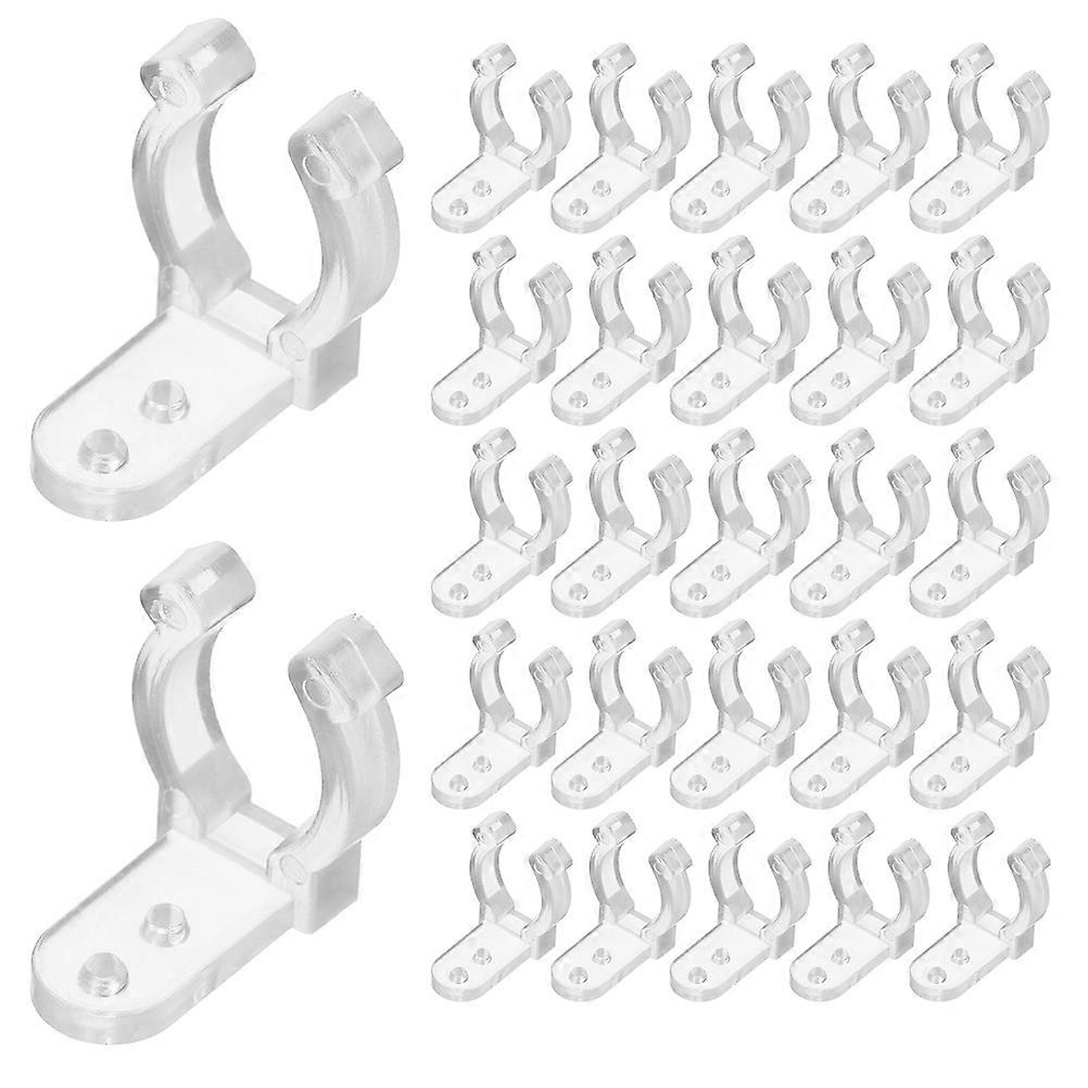 Rope Light Clips Durable Plastic for Outdoor Use 200Pcs Clear Clips