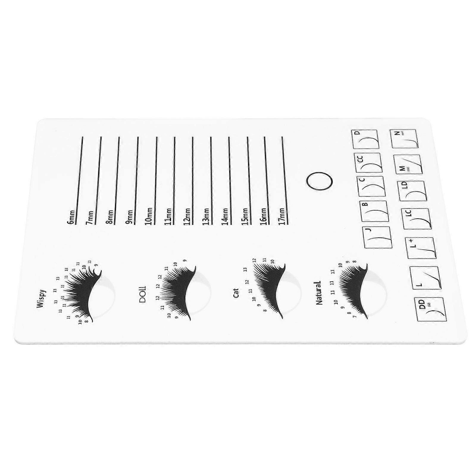 2Pcs Acrylic Eyelash Tray for Extension and Grafting Use