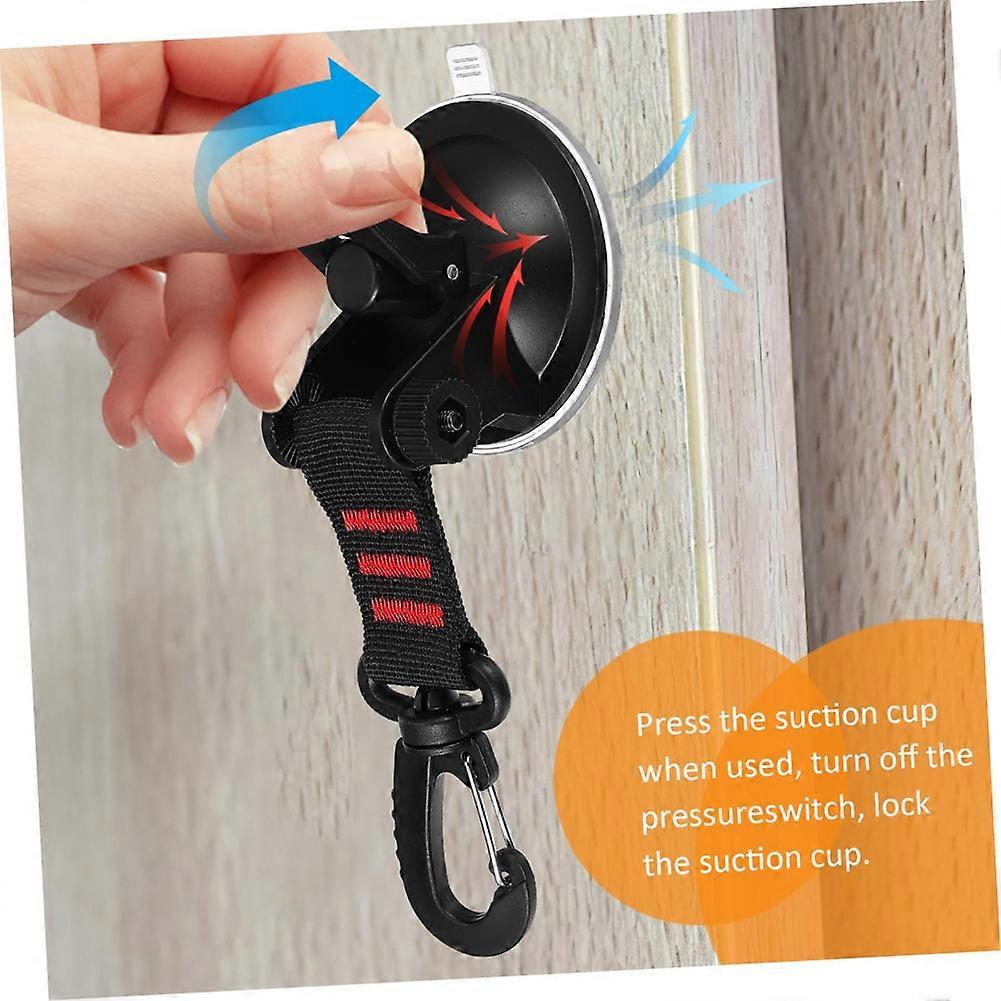 4 Pack Window Suction Cup Hooks Rotation Secure Heavy Duty Suction Cup for Glass Car Camping Van Bathroom