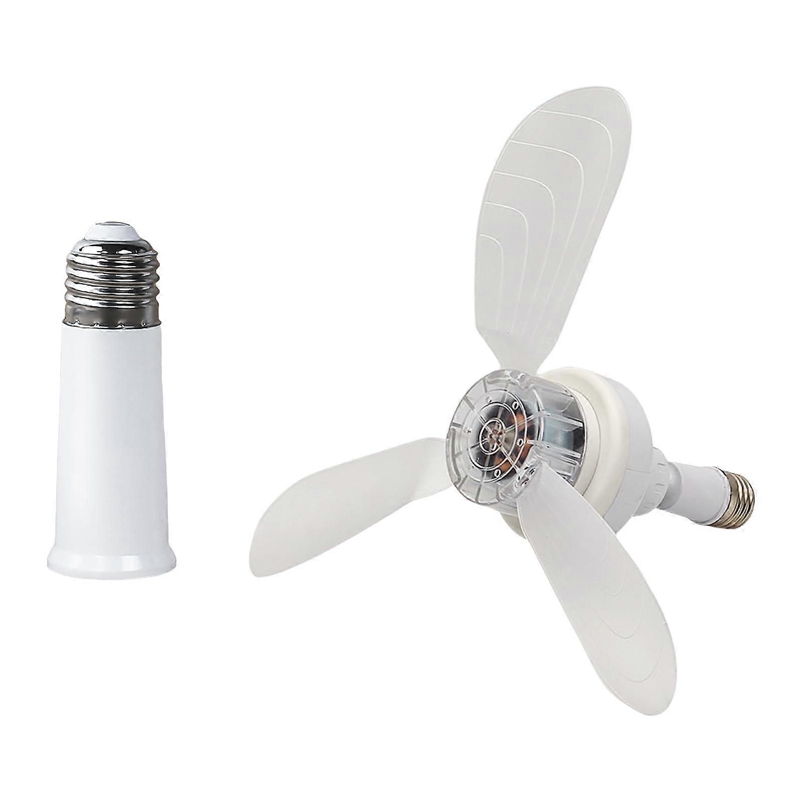 E27 Socket Ceiling Fan With Adjustable Angles, Quiet Operation, ScrewIn Installation For Bedroom And Kitchen