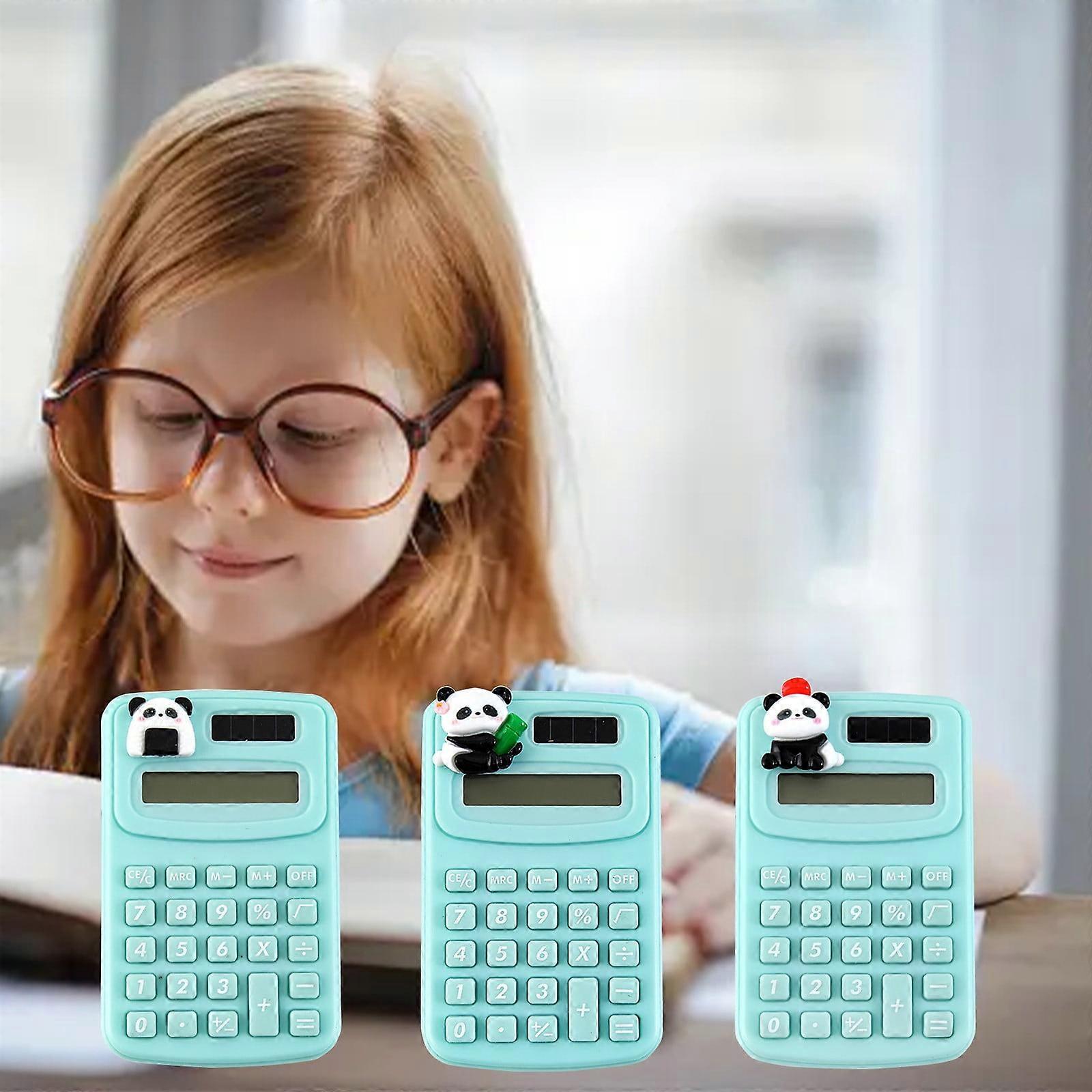RFUGUG Panda Love Mini Calculator, Compact & Portable, Compatible with Student/Office Use, Cute Desk Accessory for Quick Math