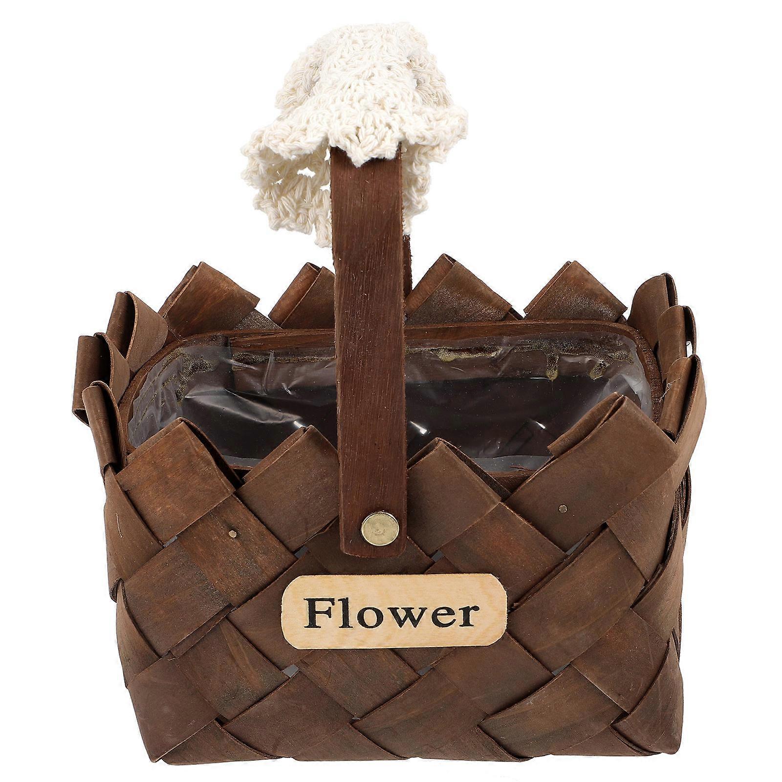 Flower Arrangement Basket With Rectangular Shape Suitable For Living Room And Balcony In Small Size 4 Sets
