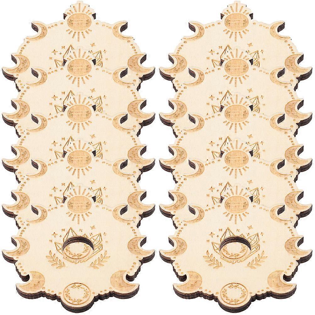 Small Crystal Ball Stand Wooden Display Base for Displaying 20Pcs