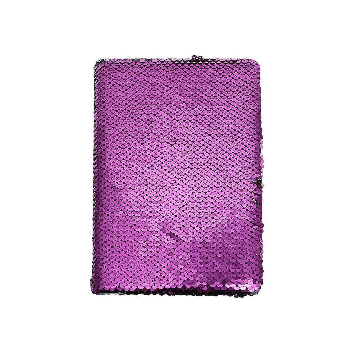 Stationery Notebook Fashion Notepad for Writing 2Pcs Purple Sequin