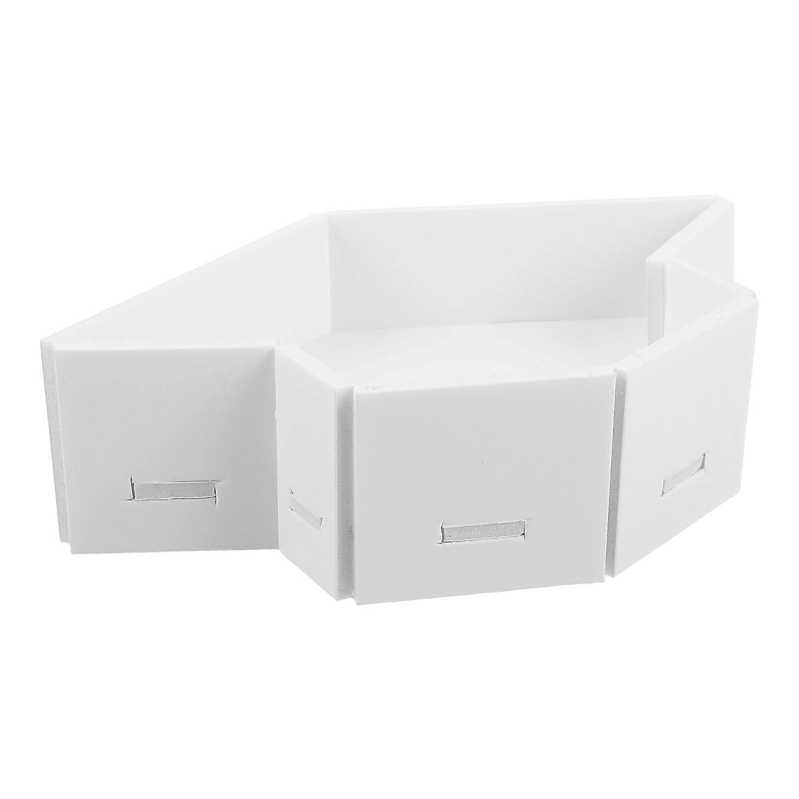 Grad Fillable Tray White Graduation Cap Candy Box for Party Use 3Pcs Set