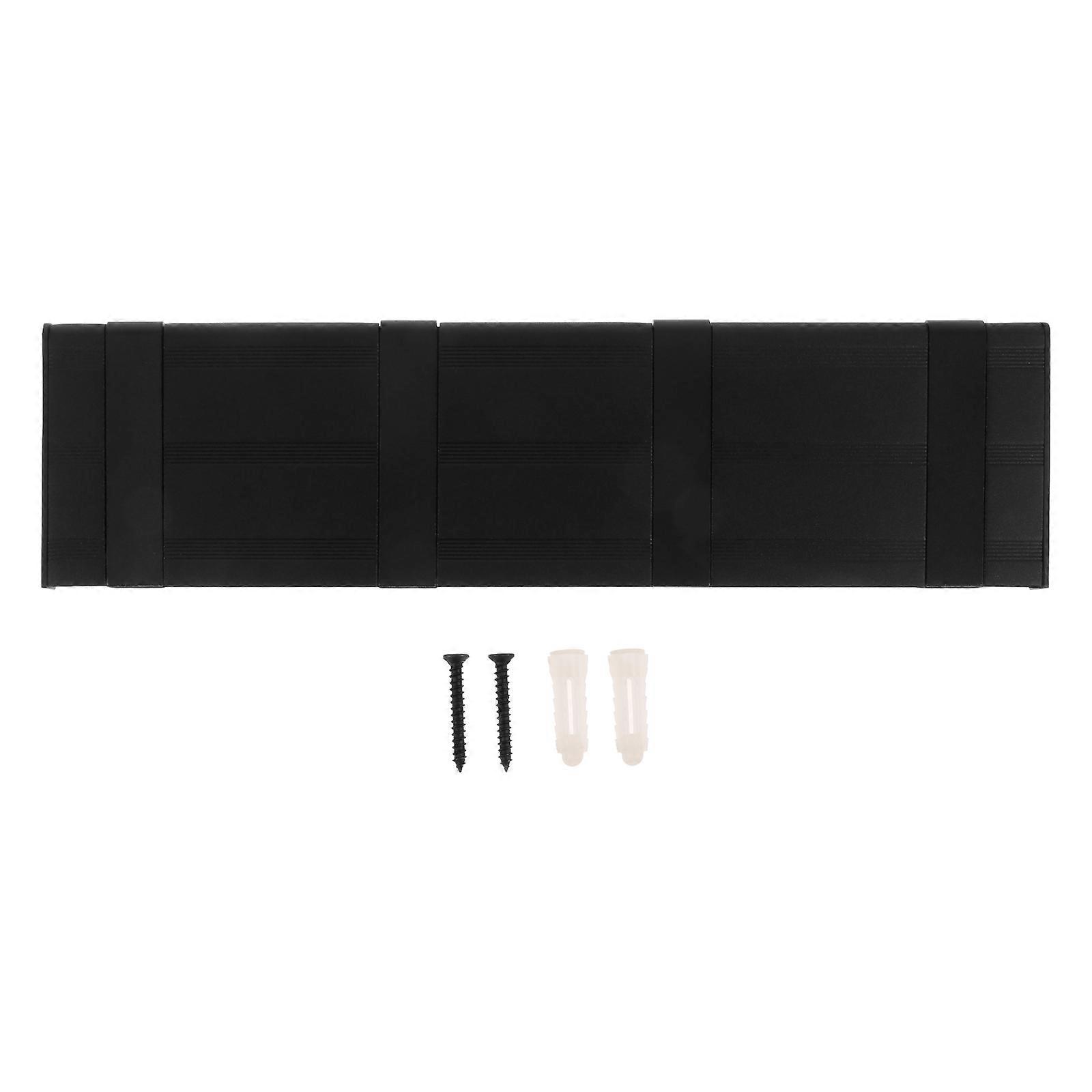 Multipurpose Wall Hook Black Space Aluminum for Clothes Hanging 2Pcs