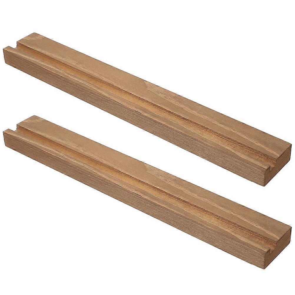 Wood Vinyl Record Stand for Storage Use 4Pcs Modern Display Rack