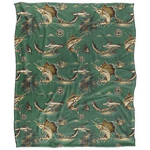 JQ Licensing Silky Billfish Fishing Supersoft Blanket