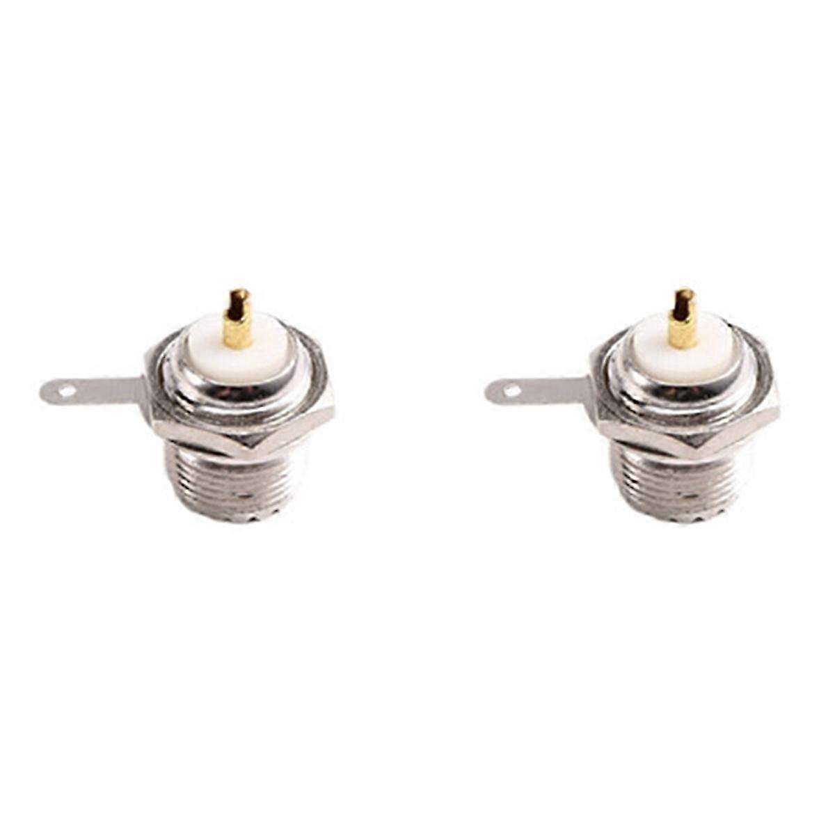 UHF Female SO239 Flange Mount Connector Adapter Test 2Pcs