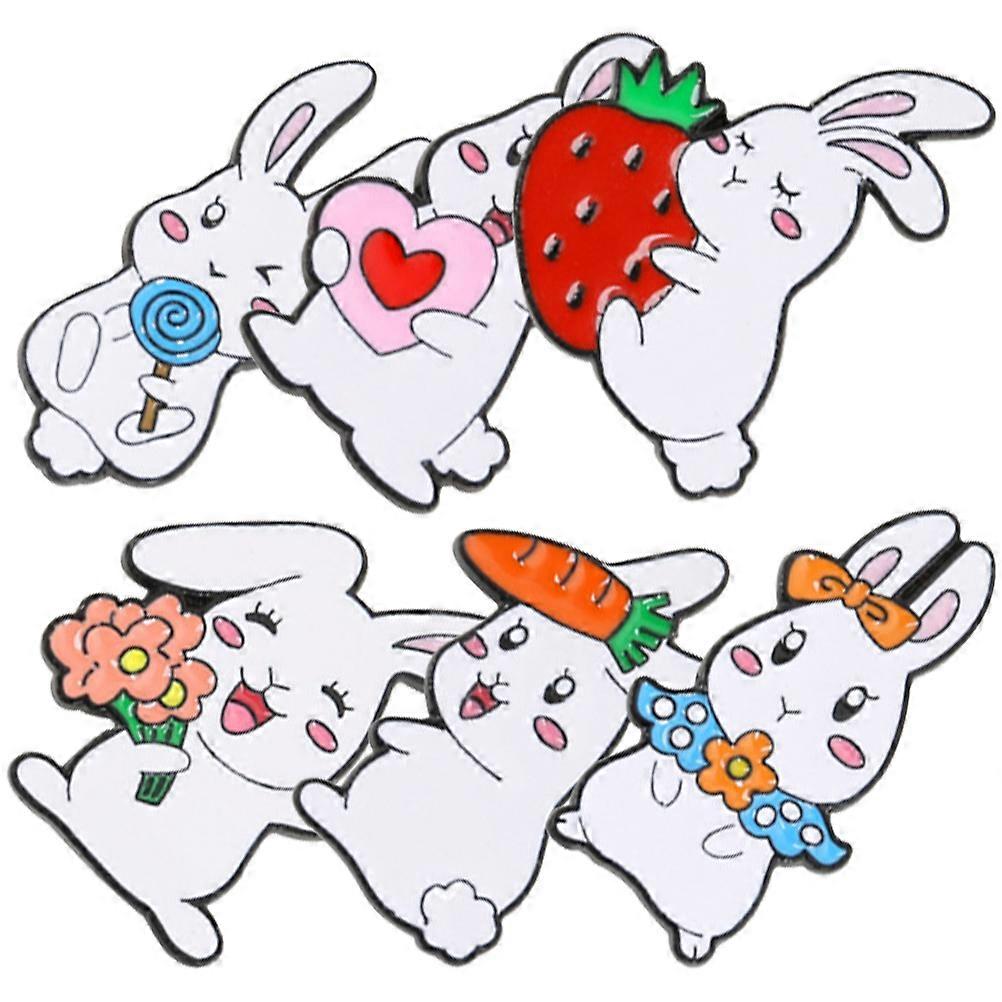 Rabbit Design Brooch Pin Clothing Decoration For Easter Parties In Cartoon Style 30Pcs