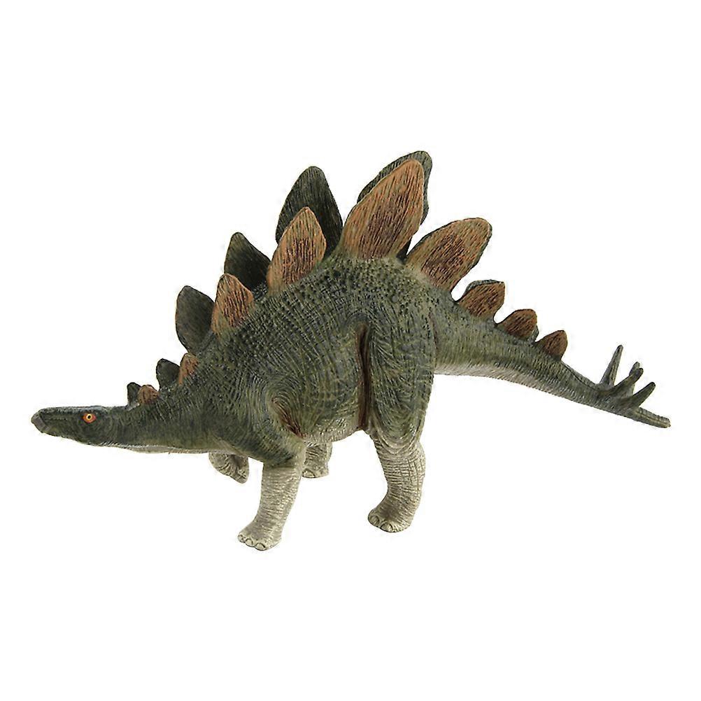 Stegosaurus Ornament Dinosaur Model for Decoration 3Pcs Ancient Animal