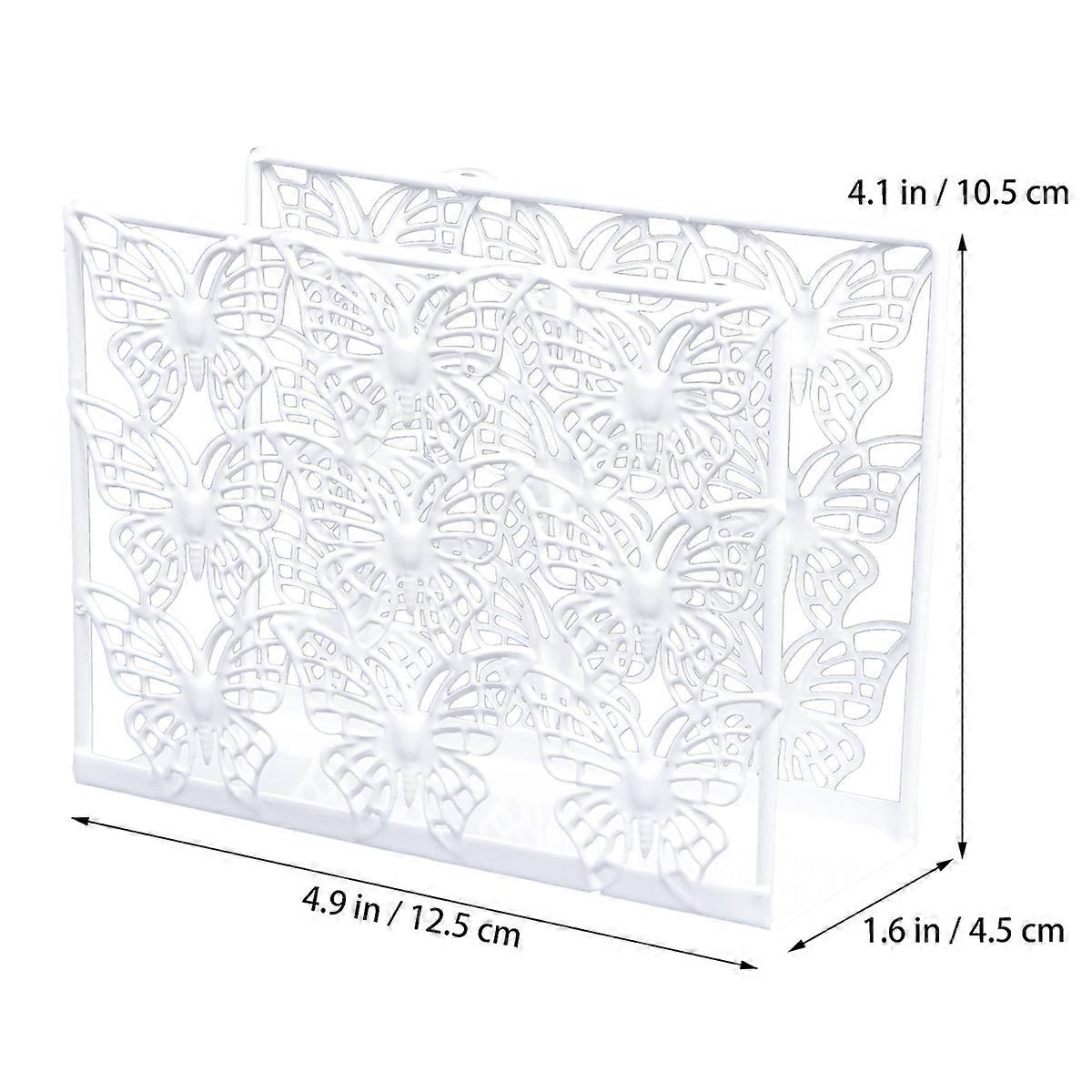 Napkin Dispenser 2Pcs For Desk Daily Use Metal Tissue Holder With Transparent Style D