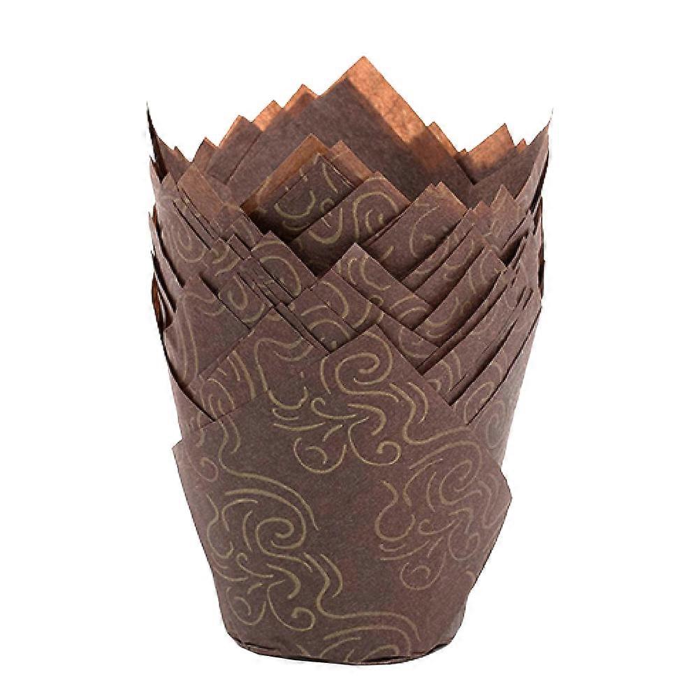 Cake Cup Paper Cup Muffin Cups for Baking Accessory 50Pcs Coffee