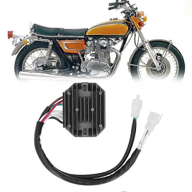 12V Motorcycle Voltage Regulator Rectifier Replacement for TX500 TX650 1973-1994 Anti Interference Durable Electrical Part