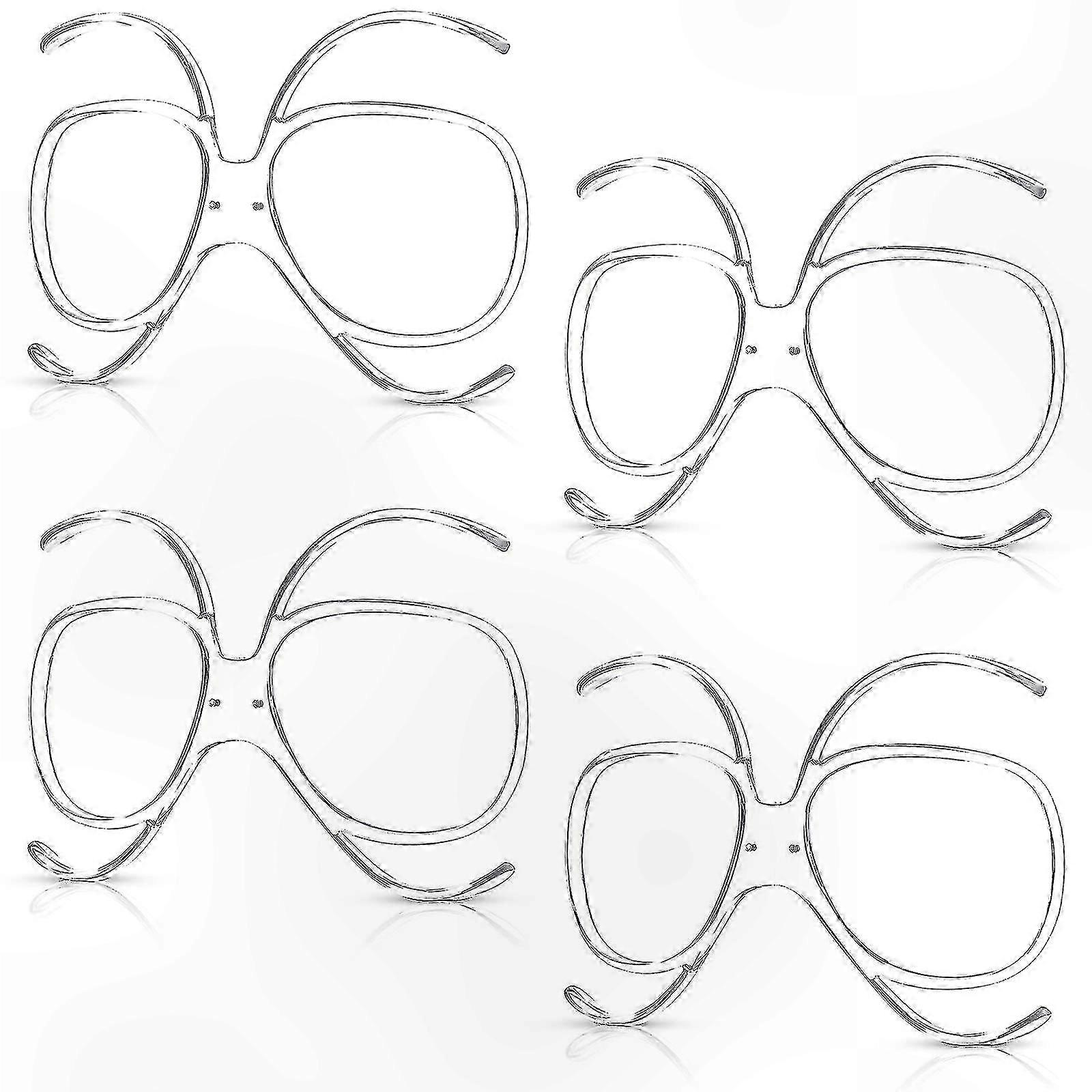Adapter Frames for Ski Goggles - 4-Pack Optical Inserts Compatible with Prescription Lenses