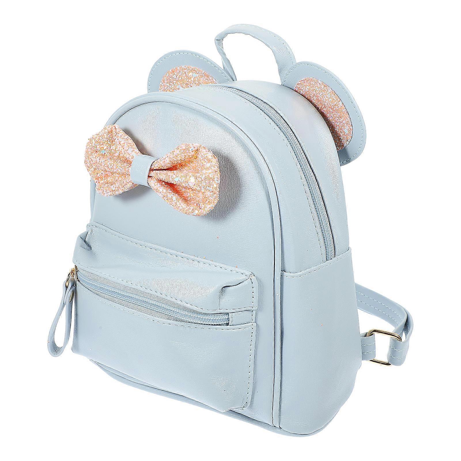 Bowknot Backpack Cute Mini Bow Mouse Ears Bag for Storage 2Pcs