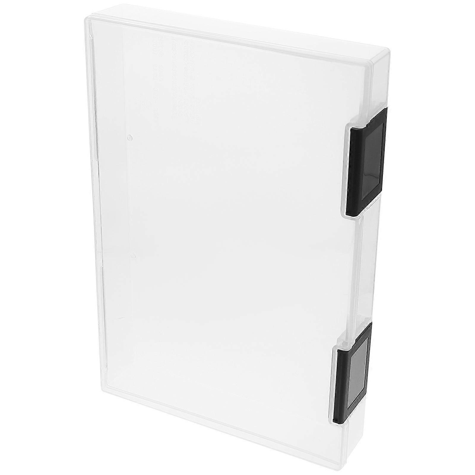 Document Box Transparent File Storage Box for Storage 3Pcs