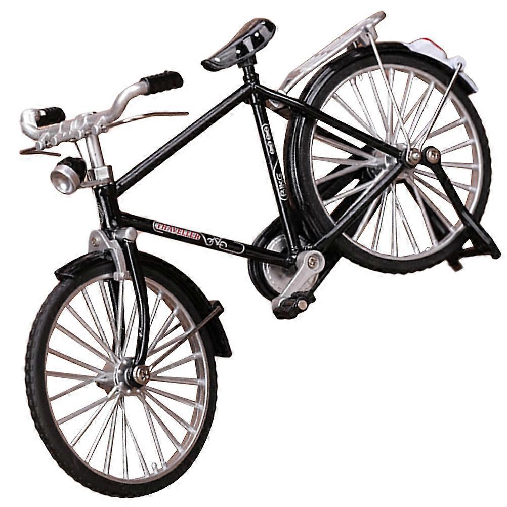 Retro Bicycle Decoration Model for Home and Office Decor in Black Iron Art with Compact Design 1Pcs