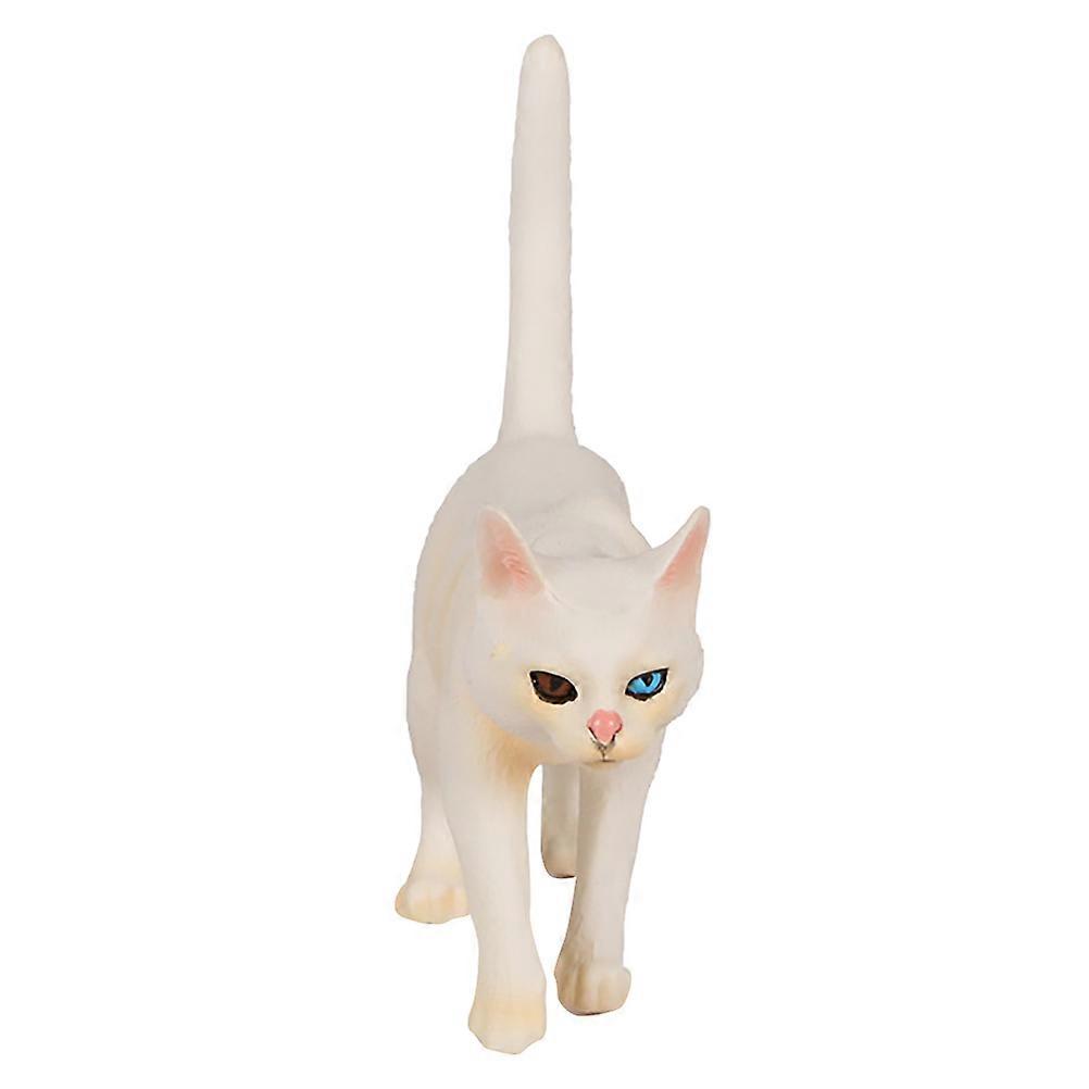 Simulation Cat Figurine Plastic Model for Decoration Use