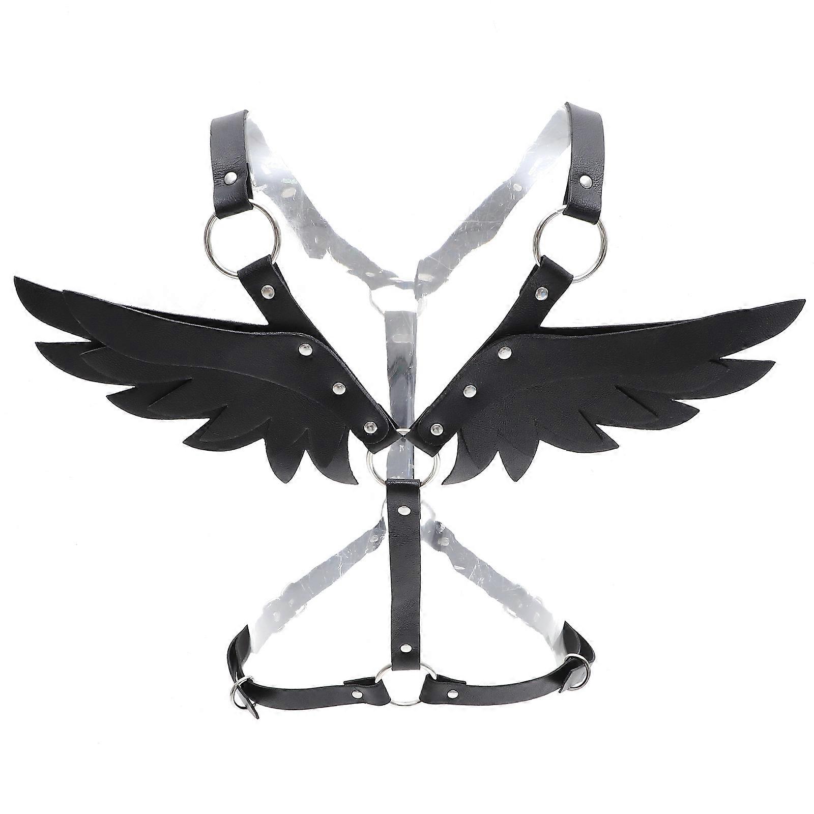 PU Back Harness Adjustable Wing Strap Belt for Stage Performance