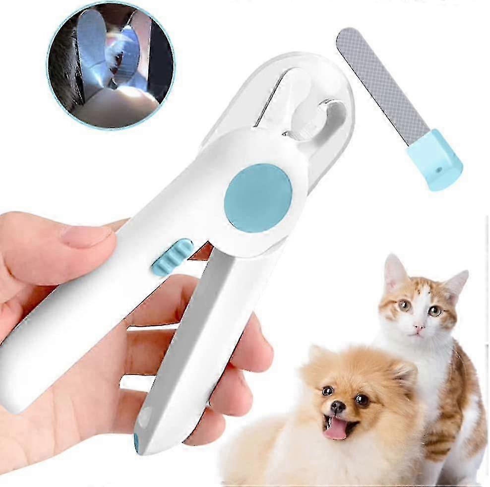 Pet Nail Clipper, Professional Grooming Tool With Led Light And Safety Lock To Prevent Over-cutting