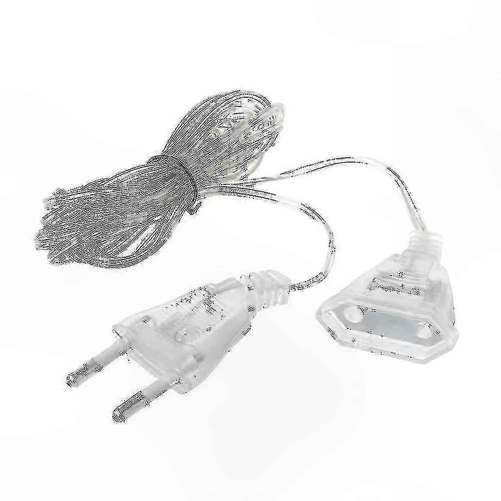 5-Meter Transparent Power Extension Cord for Standard Length Requirements