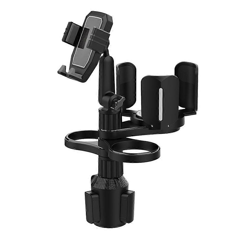 Car Cup Holder Phone Clip Expander Multifunctional Coffee Drink Instant Noodle Holder Tray Adjustable Rotation Cupholder