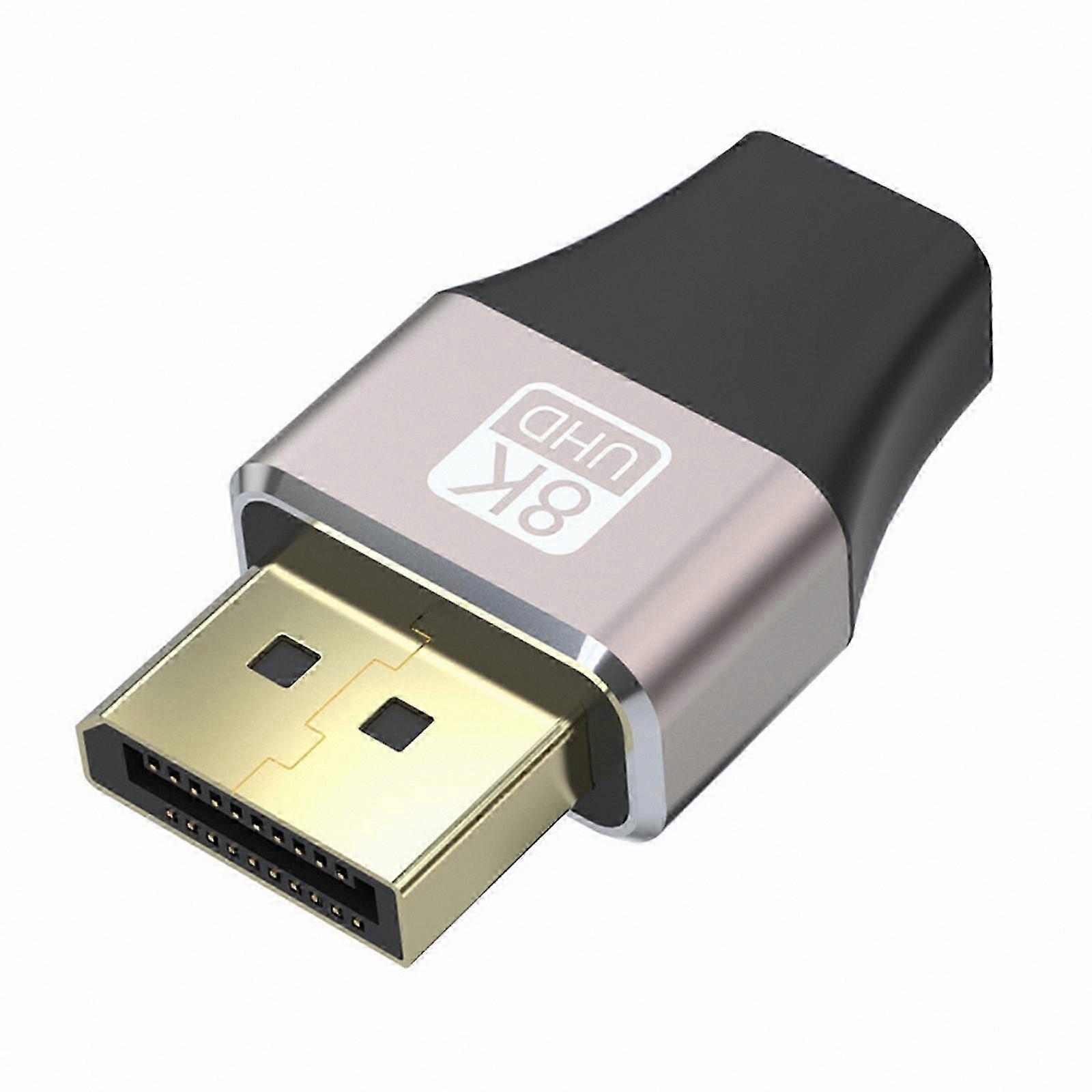 8K 60Hz Mini DisplayPort to DisplayPort Adapter Male/Female for PC Laptop Video Connection