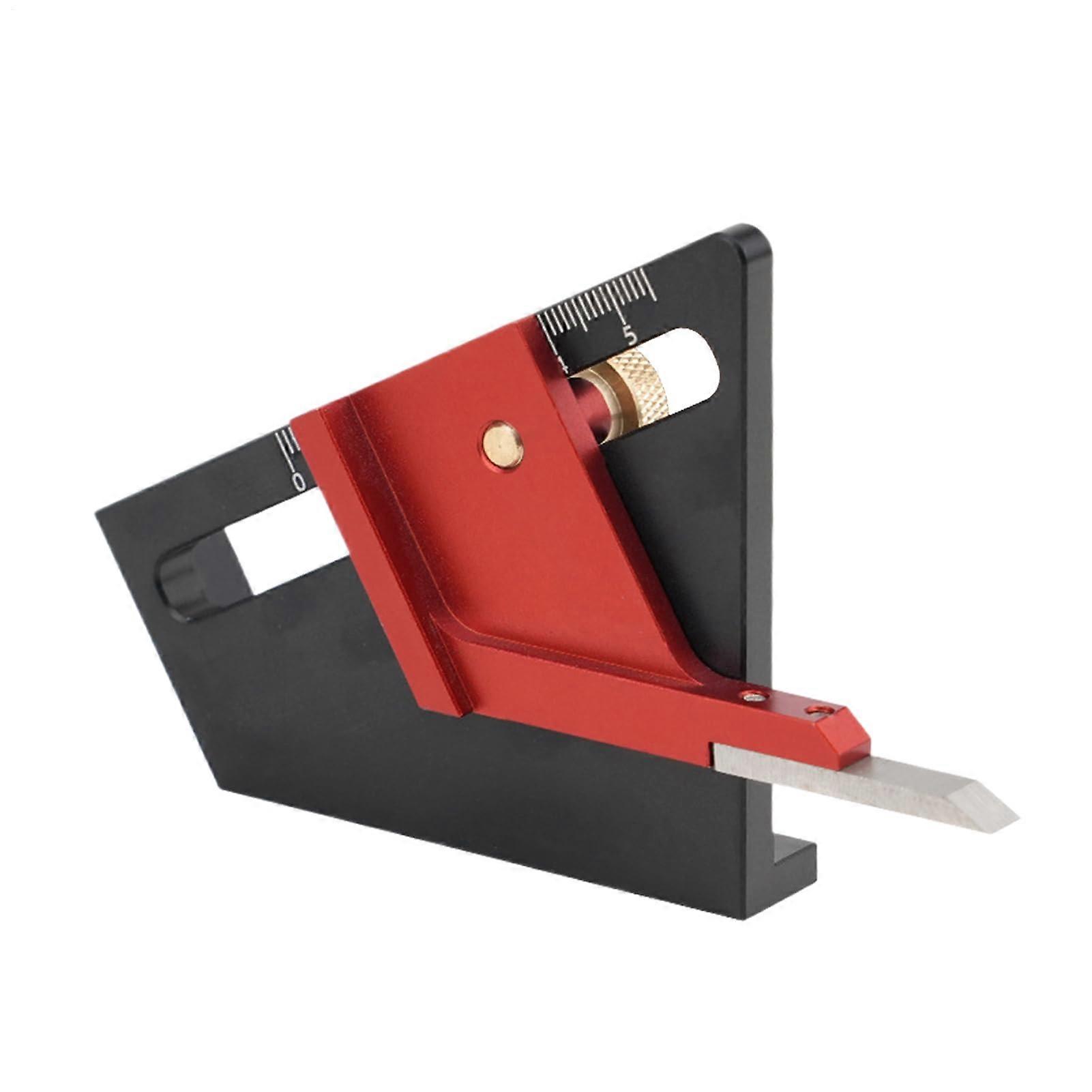 Depth Gauge Aluminum Alloy Anodized 058mm Precision Guide with Metric Center Marking Table Saw Drill Press