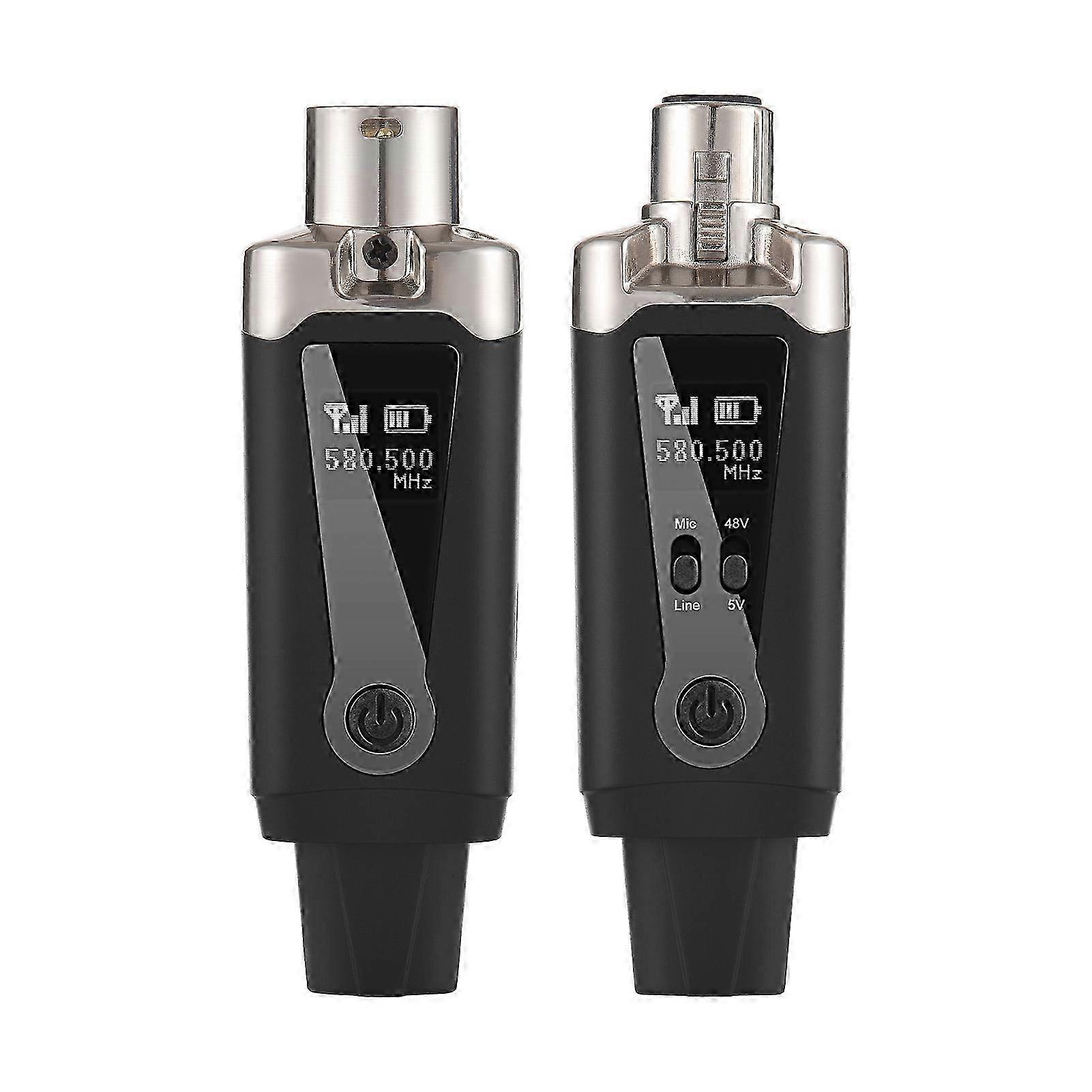 25-26 Microphone Wireless Xlr Transmitter and Receiver UHF Wireless Mic System for Audio