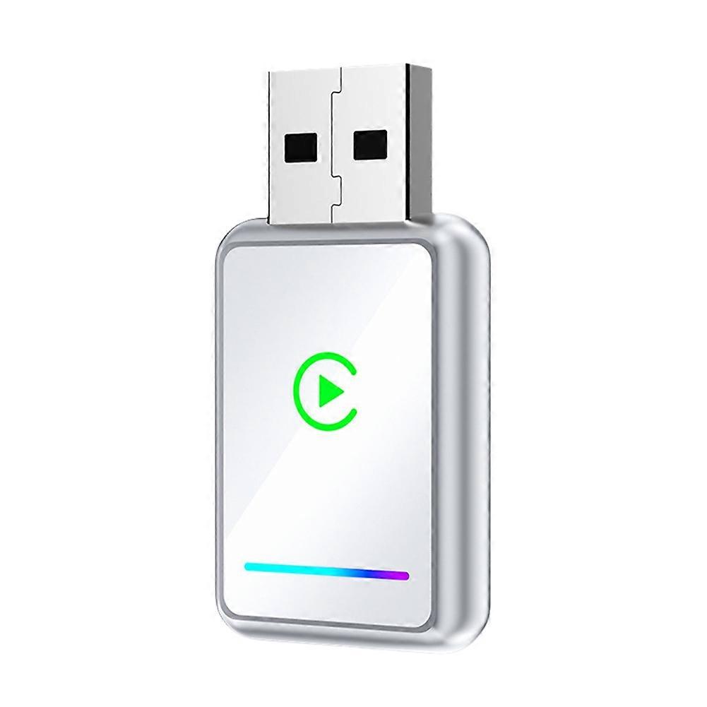 2IN1 Wireless CarPlay Android Auto USB Adapter Dongle Smart Mini Box Plug Play Converts Wired Carpla