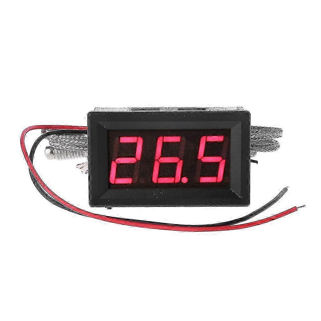 25-26 Digital Temperature Meter Led Display K-type Thermocouple Temperature Sensor M6
