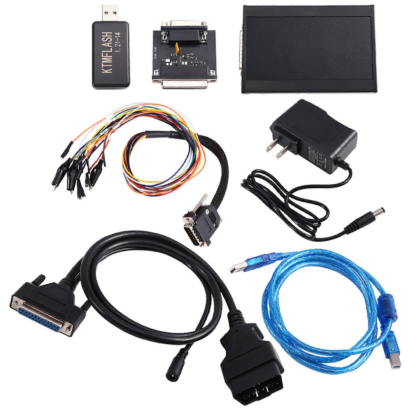 Car ECU Programmer Tool with USB Dongle Read&Write ECU V1.21-14 PCM FLASH Tool US Plug