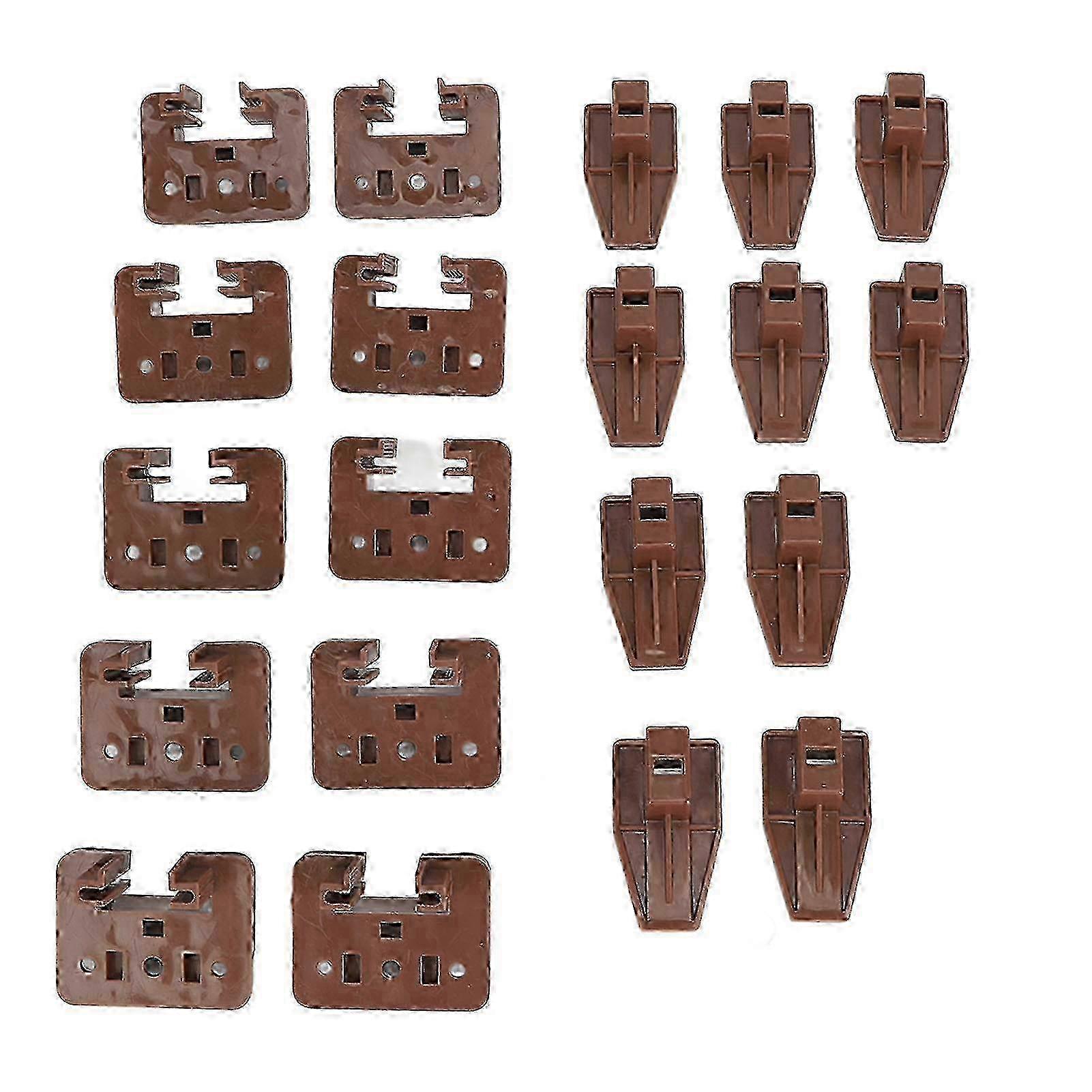 10 Sets Dresser Drawer Slides Plastic Drawer Slides and Guides Replacement Drawer Track Guide and Glides with Screws Screwdriver f26