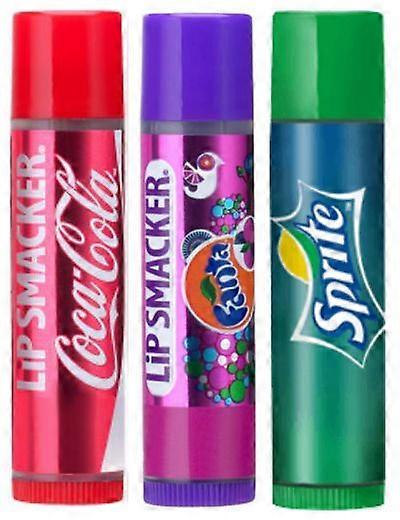 Lip Smacker Lip Balms - [Coca Cola Classic,Fanta Grape,Sprite]