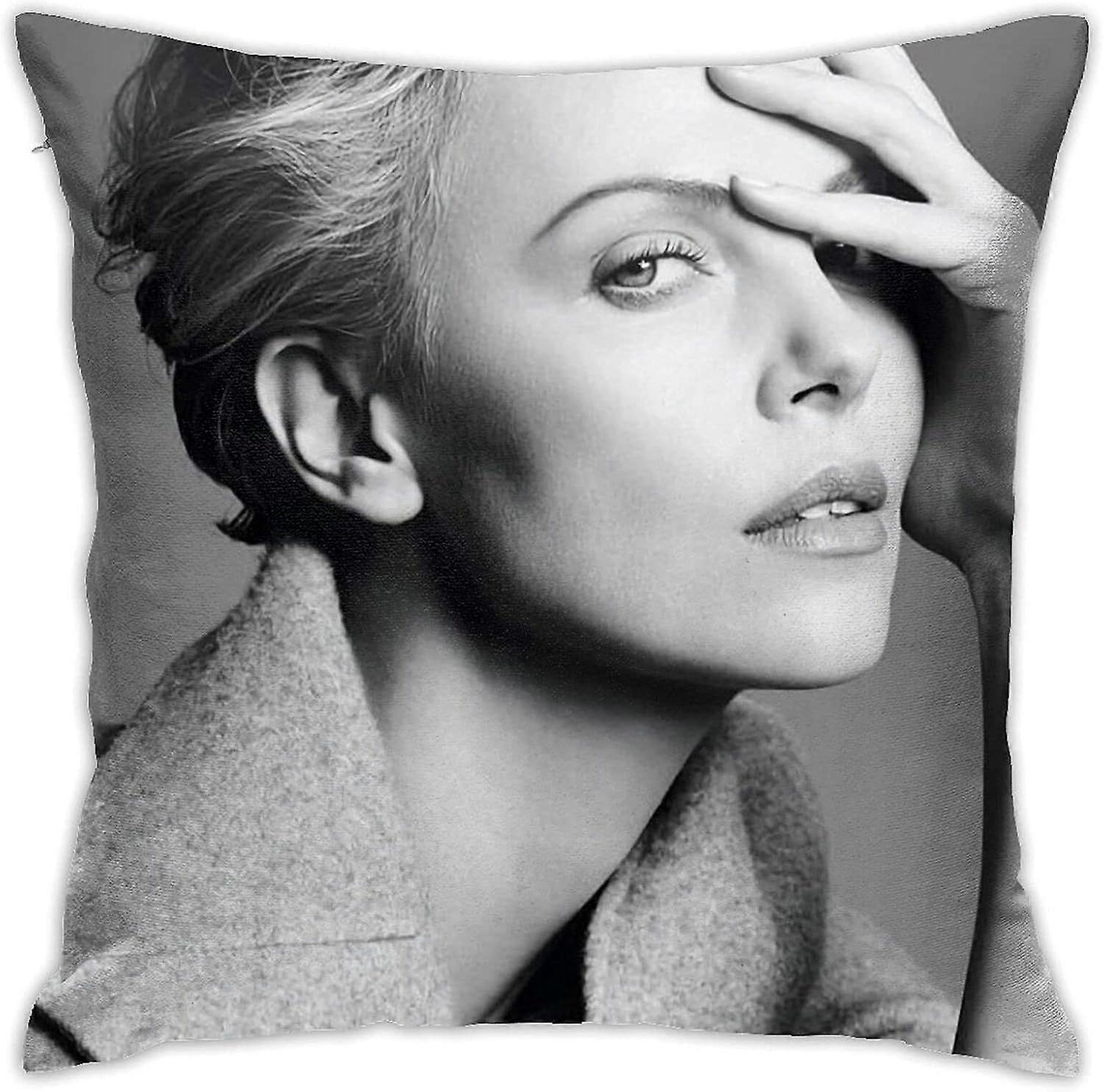 y925シャーリーズセロン枕カバー両面印刷スロー枕カバーソフトクッションカバーリビングルーム寝室の枕カバー寮の装飾-TB2425