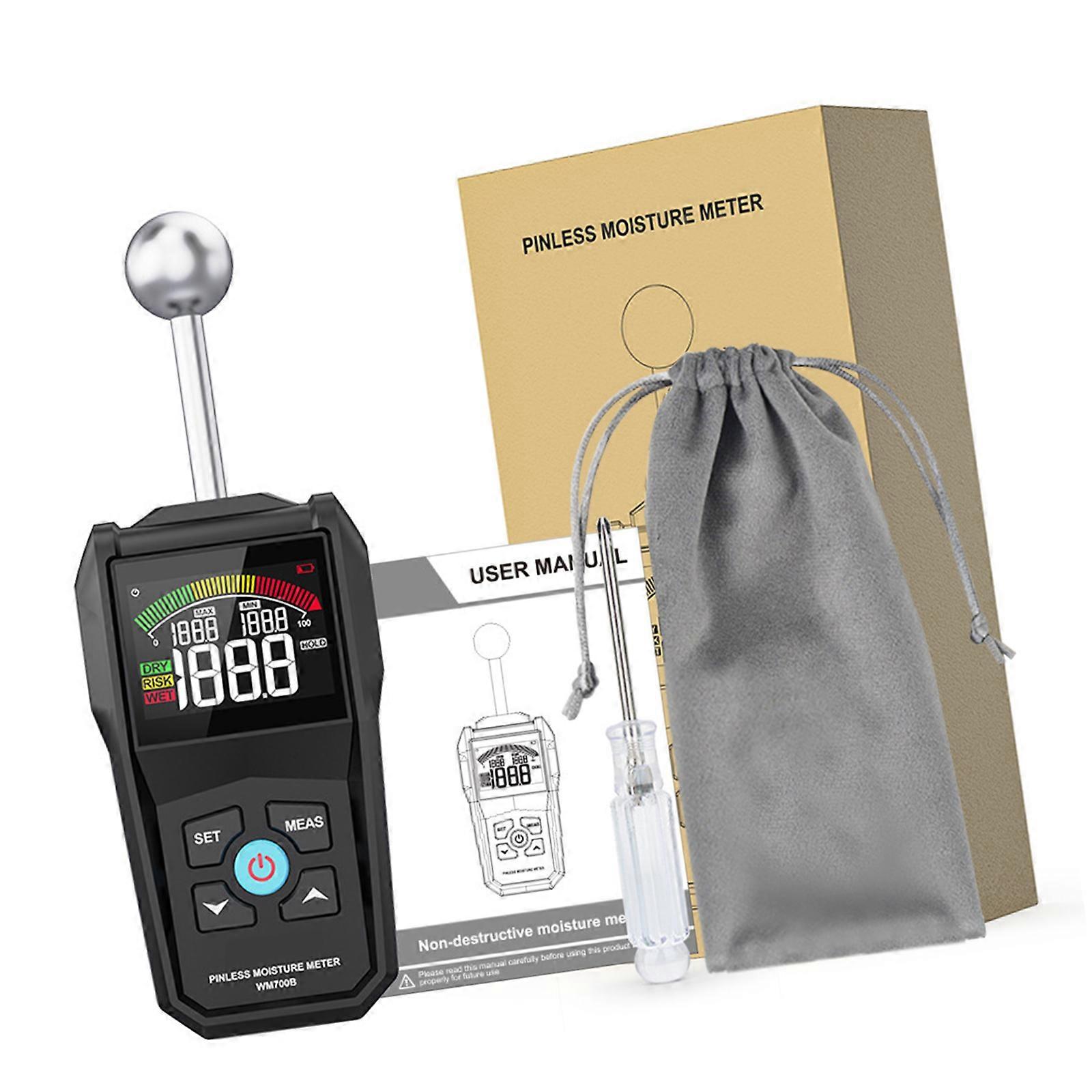 Αυτόματοι αναλυτές υγρασίας για ξύλινους τοίχους, εργοτάξια, τεχνολογία ανίχνευσης χωρίς ακίδες, ηχητικό εργαλείο συναγερμού, πολύχρωμο