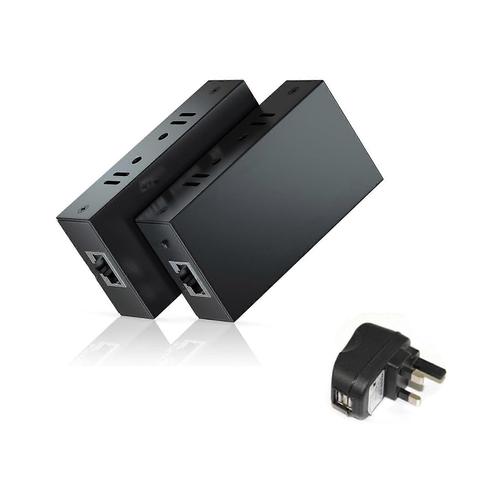 1080P Rj45 Ethernet Extender Kit 196ft Not with Latency Supports For Conference Room Digital Signage Multicolor