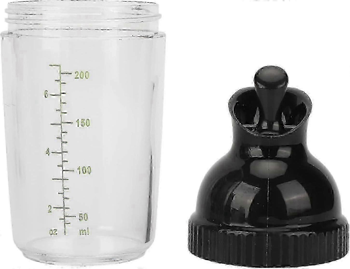 200ml Easy Grips Salad Dressing Shaker, Leakproof Container, Universal Sauces Mixer, with Scales Kitchen Gadget, 5.5x17cm_SZXM