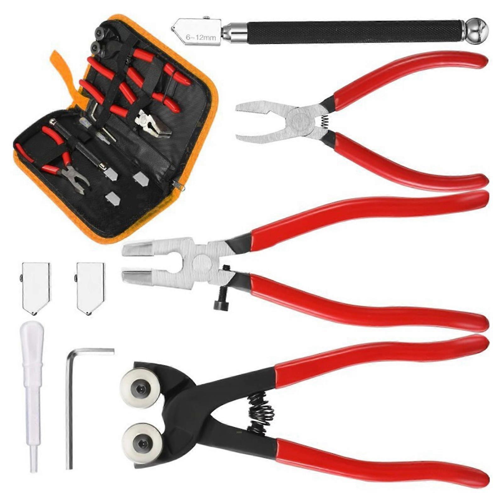 Efficient Tile And Glass Cutting Pliers Tool Kit With Precise Blade & Ergonomic Nonslip Handle For Various Materials Use Multicolor