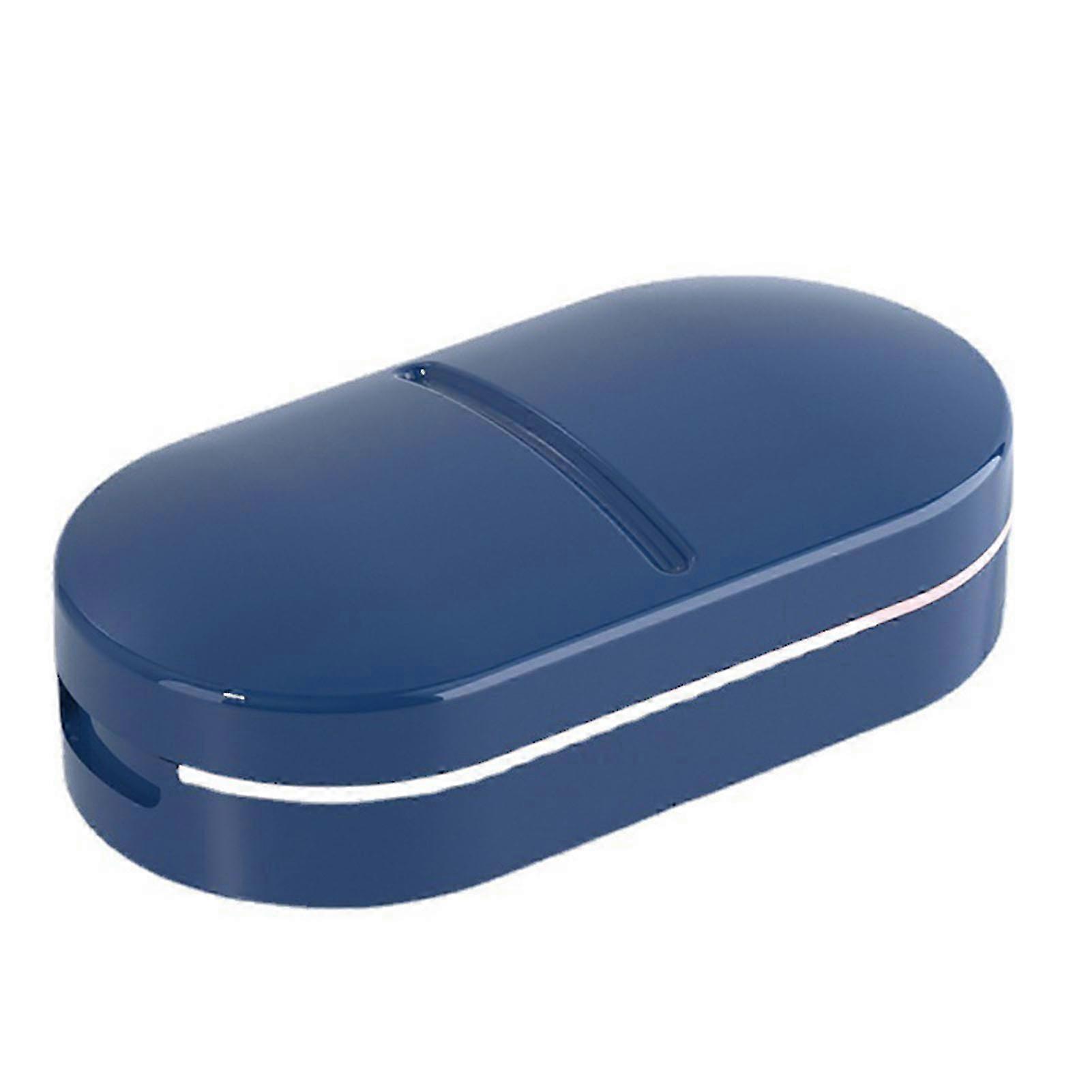 Portable Pill Cutter with Precision Blades, Lightweight Tablet Splitter for Home & Travel –