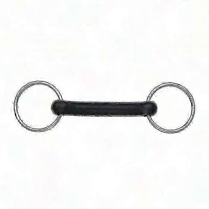 Mors de filet à anneau libre en caoutchouc souple pour chevaux